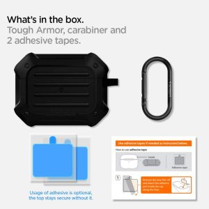 Apple AirPods Pro (2019) Case Spigen Tough Armor - Black - ASD00537 - Image 7