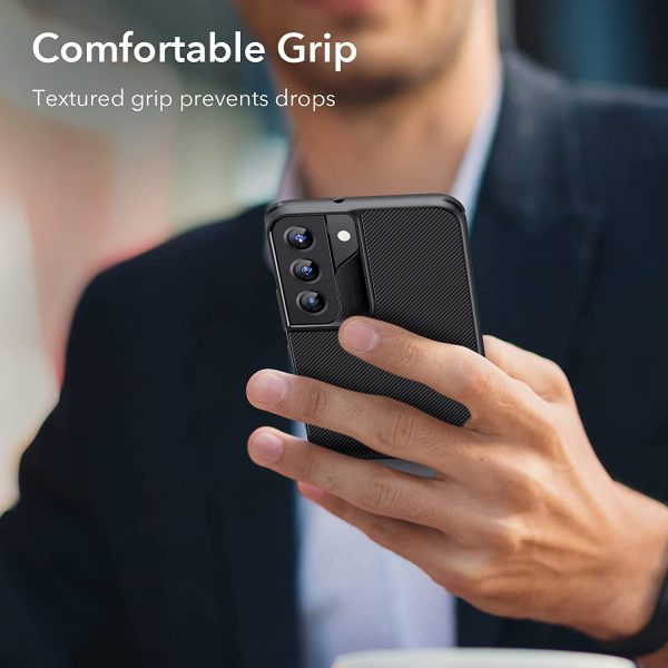 Galaxy S22 Air Shield Boost Back Case with Kickstand by ESR – Black - BIS - Image 8