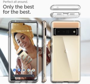 Google Pixel 6 Pro Ultra Hybrid Case by Spigen ACS03457 - Crystal Clear - Image 2