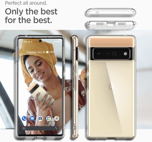 Google Pixel 6 Pro Ultra Hybrid Case by Spigen ACS03457 - Crystal Clear - Image 2