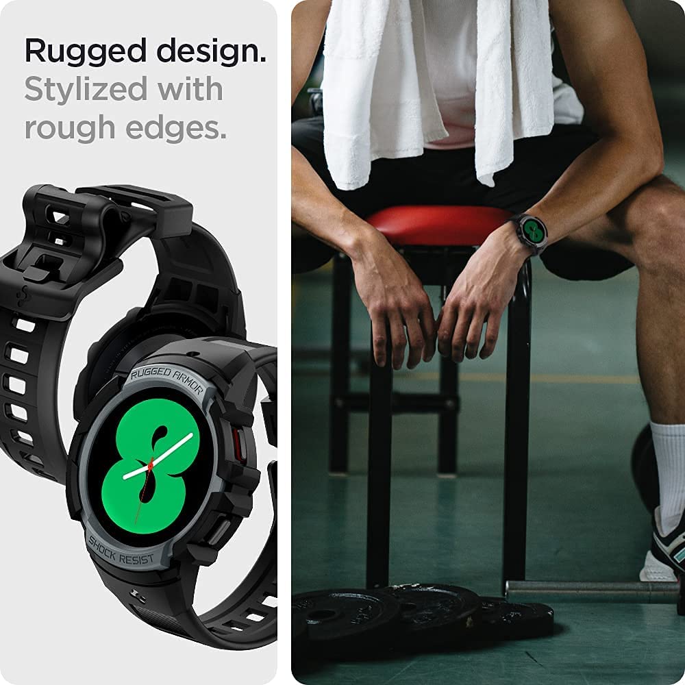 Galaxy Watch 5 Band Case 44mm Rugged Armor Pro by Spigen