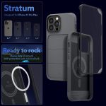 Apple iPhone 13 Pro Max Stratum 360 Degree Protection Case with Magnetic Protector by Caseology - ACS03599 - Ash Gray - Image 4