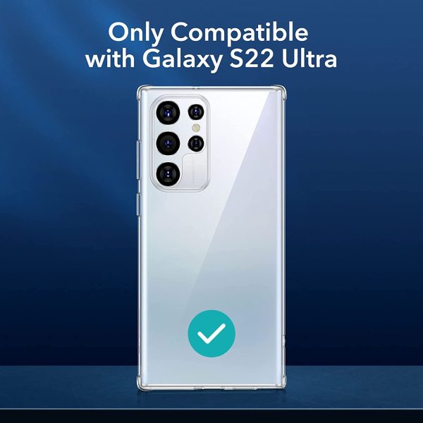 Galaxy S22 Ultra Project Zero Silicon Back Case by ESR – Crystal Clear - Image 2