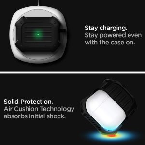 Apple AirPods Pro (2019) Case Spigen Tough Armor - Black - ASD00537 - Image 4