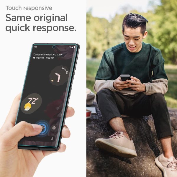 Google Pixel 6 Pro NeoFlex Protector Pack of 2 Case Friendly by Spigen AFL03643 - Crystal Clear - Image 4