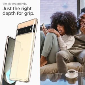 Google Pixel 6 Pro Ultra Hybrid Case by Spigen ACS03457 - Crystal Clear - Image 6