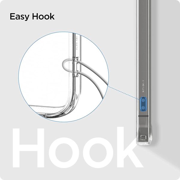 Apple iPhone 13 Pro Max Quartz Hybrid Glass Back Case with Drop Protection by Spigen - ACS03215 - Matte Clear - Image 2