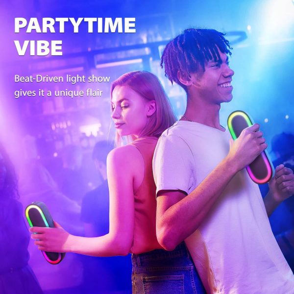 Tribit XSound Mega Portable Bluetooth Speaker 30W Loud Bass IPX7 Waterproof Wireless Speakers with Titanium Drivers LED Light Built-in Powerbank 20Hs Playtime Handle Strap for Camping Travel - Image 2