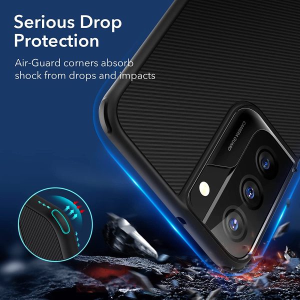 Galaxy S22 Air Shield Boost Back Case with Kickstand by ESR – Black - BIS - Image 2