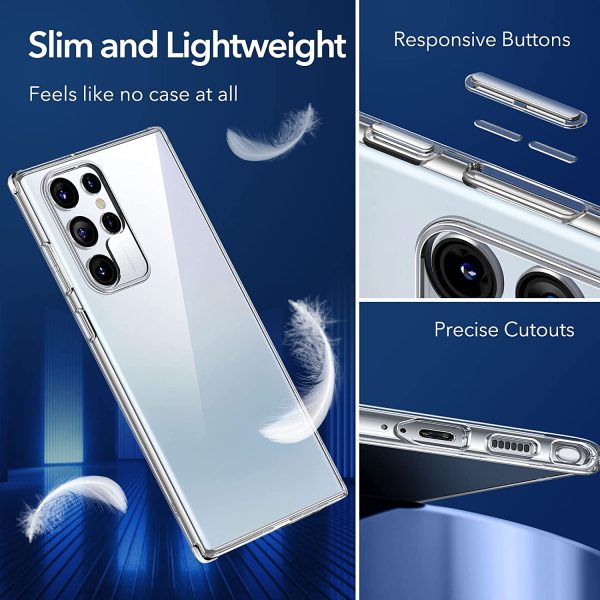 Galaxy S22 Ultra Project Zero Silicon Back Case by ESR – Crystal Clear - Image 3