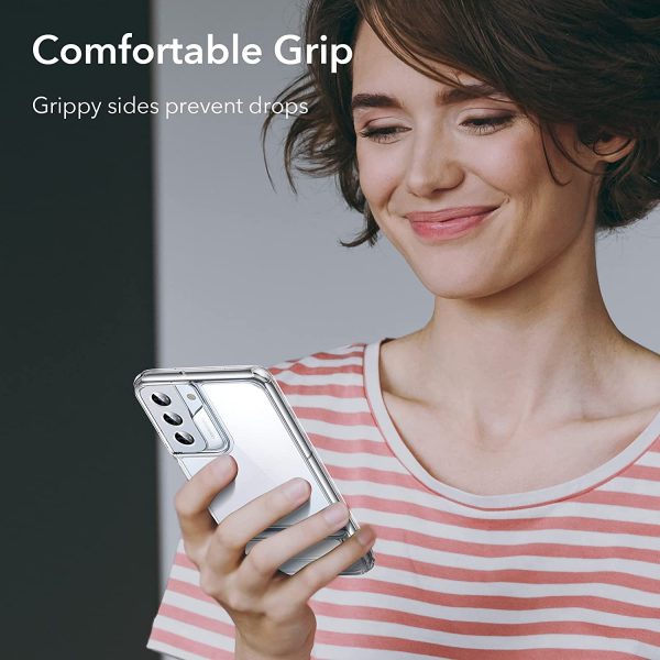 71i+sxK9TVL._AC_SL1500_ Galaxy S22 Plus Air Shield Boost Back Case with Kickstand by ESR – Crystal Clear - Image 2