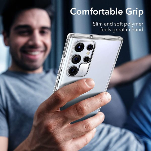 Galaxy S22 Ultra Project Zero Silicon Back Case by ESR – Crystal Clear - Image 4