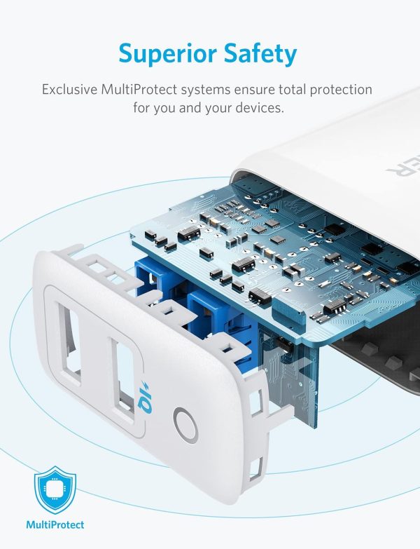 ANKER PowerPort II IQ with 2 PIQ Ports 12W - White - A2027121 - Image 6