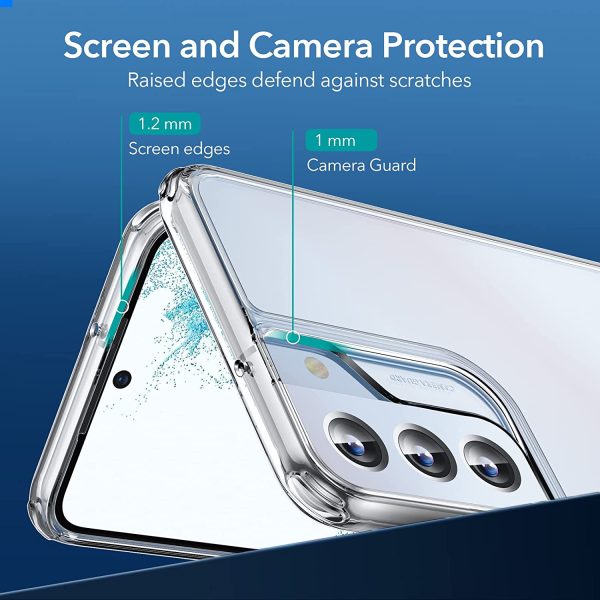 71lfb5CpUwL._AC_SL1500_ Galaxy S22 Plus Air Shield Boost Back Case with Kickstand by ESR – Crystal Clear - Image 3