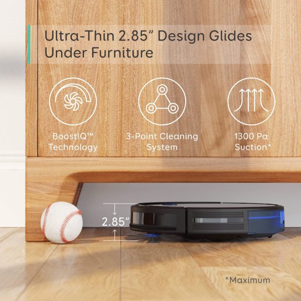 RoboVac 11S eufy by Anker, BoostIQ (Slim), Robot Vacuum Cleaner, Super-Thin, 1300Pa Strong Suction, Quiet, Self-Charging Robotic Vacuum Cleaner, Cleans Hard Floors to Medium-Pile Carpets - T2108Y11 - Image 4