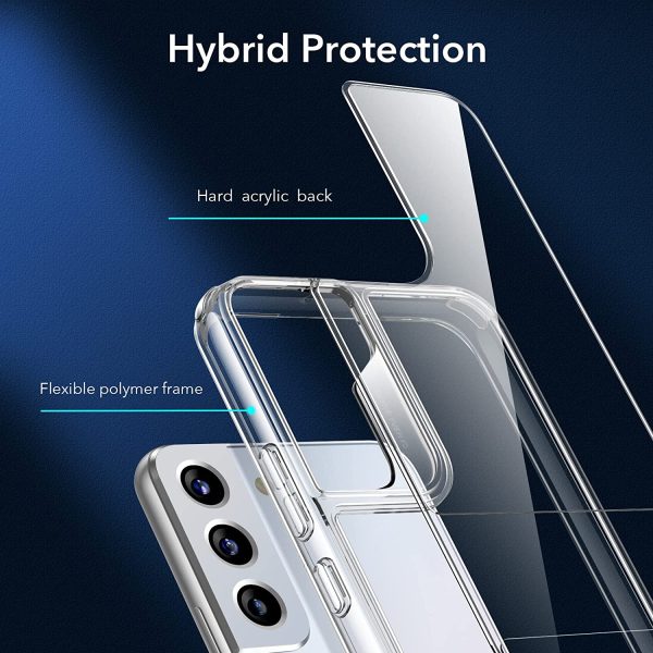 Galaxy S22 Air Shield Boost Back Case with Kickstand by ESR – Crystal Clear - Image 7