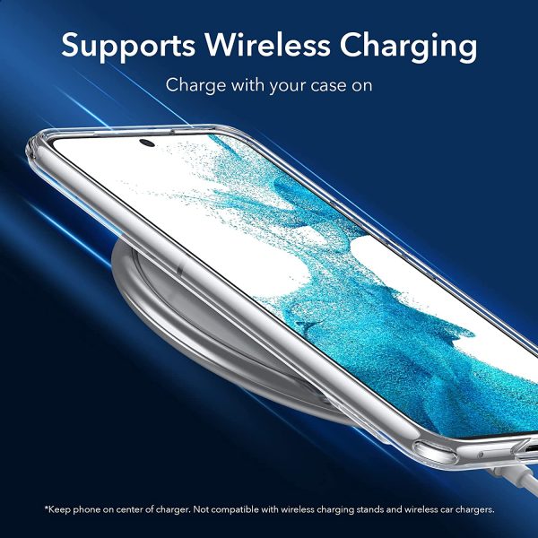 81xLursHR9L._AC_SL1500_ Galaxy S22 Plus Air Shield Boost Back Case with Kickstand by ESR – Crystal Clear - Image 8