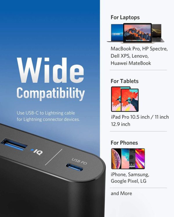 Anker PowerCore+ 26800 mAh Power Delivery PD 45W Powerbank with Powerport III Mini 30W - B1376L11 - Image 5
