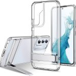 Galaxy S22 Air Shield Boost Back Case with Kickstand by ESR – Crystal Clear