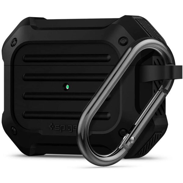 apple-airpods-pro-tough-armor-jet-black-color-case-by-spigen Apple AirPods Pro (2019) Case Spigen Tough Armor - Black - ASD00537 - Image 1