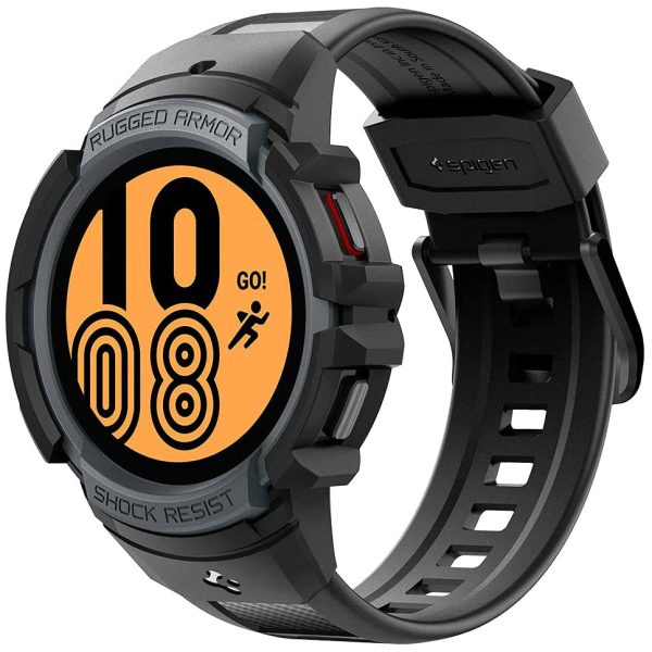 Galaxy Watch 5 / Galaxy Watch 4 Band & Case for 44 mm Rugged Armor Pro - ACS03164 / ACS05392 - Charcoal Gray - Image 1