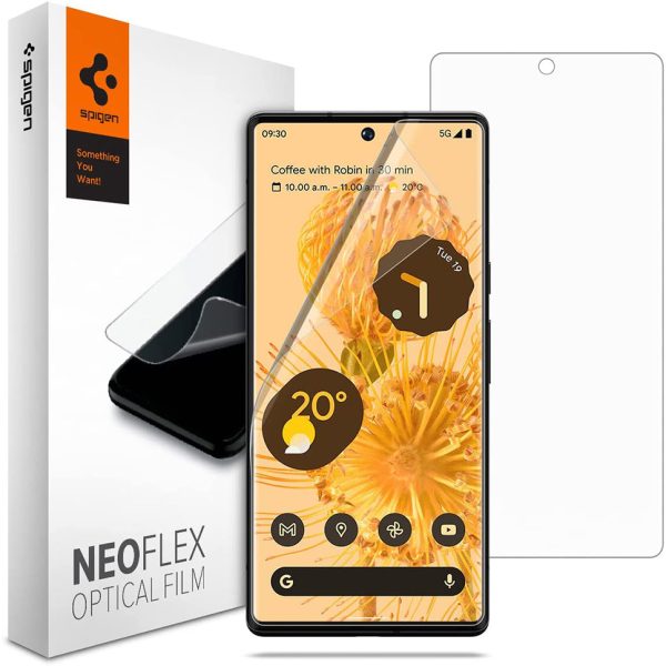 Google Pixel 6 Pro NeoFlex Protector Pack of 2 Case Friendly by Spigen AFL03643 - Crystal Clear - Image 1