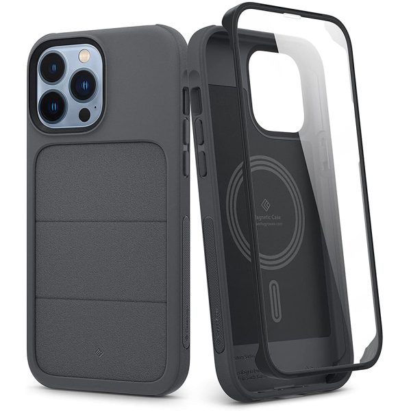 Apple iPhone 13 Pro Max Stratum 360 Degree Protection Case with Magnetic Protector by Caseology - ACS03599 - Ash Gray - Image 1