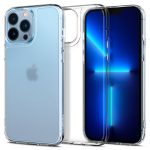 Apple iPhone 13 Pro Max Quartz Hybrid Glass Back Case with Drop Protection by Spigen - ACS03215 - Matte Clear