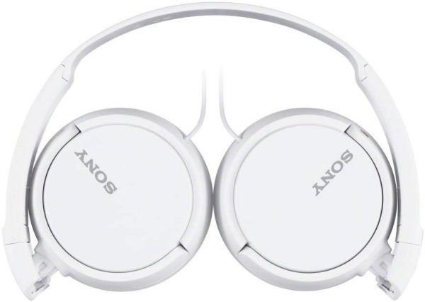 Sony ZX Series Wired On-Ear Headphones with Mic - White MDR-ZX110AP - Image 2