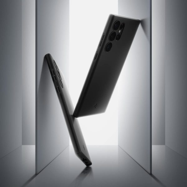 Galaxy S22 Ultra Thin Fit Case by Spigen - ACS03911 - Matte Black - Image 2