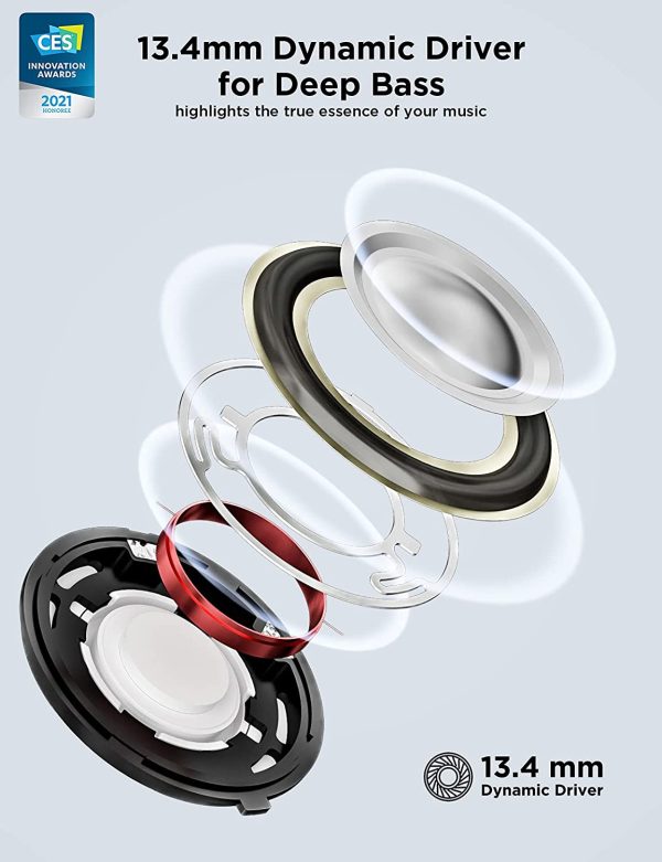 1More Comfobuds Pro Bluetooth 5.0 Earbuds, Hybird Active Noise Cancelling Earphones, Stereo Premium Sound in Ear Headphone with 6 Mics ENC for Clear Call and Deep Bass Fast Charging - Black - Image 9