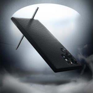 Galaxy S22 Ultra Liquid Air Case by Spigen ACS03915 - Matte Black - Image 2