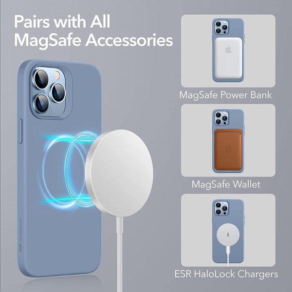 Apple iPhone 13 Pro MagSafe Cloud Super Soft Case by ESR - Sierra Blue - Image 6