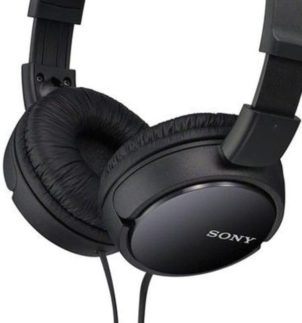 Sony ZX Series Wired On-Ear Headphones with Mic - Black MDR-ZX110AP - Image 6