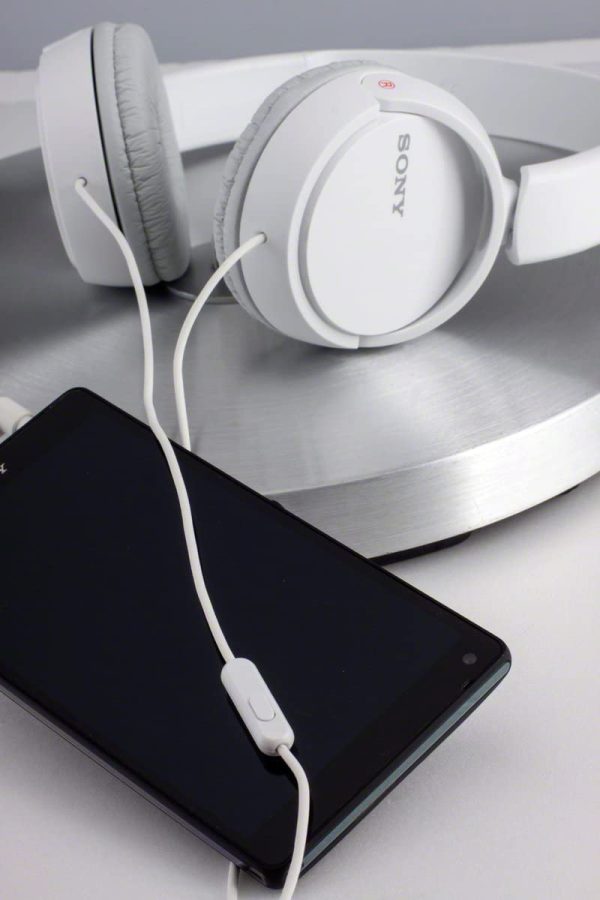 Sony ZX Series Wired On-Ear Headphones with Mic - White MDR-ZX110AP - Image 4