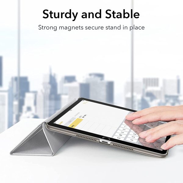 61is5Jl62RL._AC_SL1500_ iPad 9th Gen 2021 Ascend Trifold Hard Smart Case by ESR - Silver Gray also for iPad 8th Gen / iPad 7th Gen 2019 - Image 4