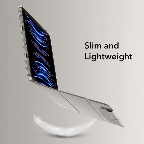 iPad Pro 11 2021 Ascend Trifold Hard Smart Case by ESR - Silver Gray - Image 4