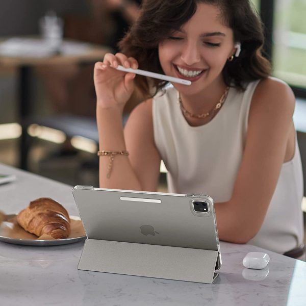 iPad Pro 11 2021 Ascend Trifold Hard Smart Case by ESR - Silver Gray - Image 5