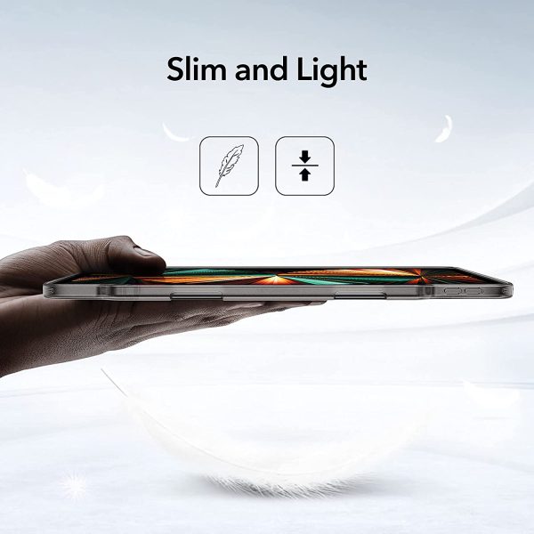 iPad Pro 12.9" 2021 Project Zero Slim TPU Flexible Case with Pencil Holder - Matte Black - Image 3