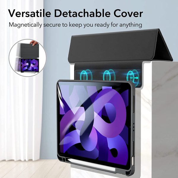 iPad Air 5 2022 Rebound Hybrid Case Pro Stand Case with Detachable Cover & Pencil Holder - Black also for iPad Air 4 2020 / iPad Pro 11" 2021 - Image 3