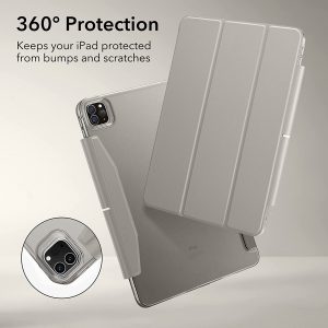 iPad Pro 11 2021 Ascend Trifold Hard Smart Case by ESR - Silver Gray - Image 9