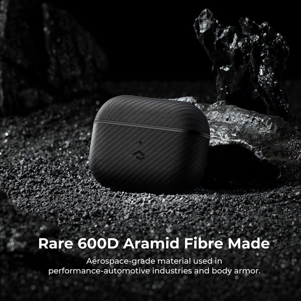 Airpods 3 MagEZ Case by PITAKA with Magnetic Wireless Charging Support Slim Fit Shockproof 600D Carbon Fiber Cover - Image 8