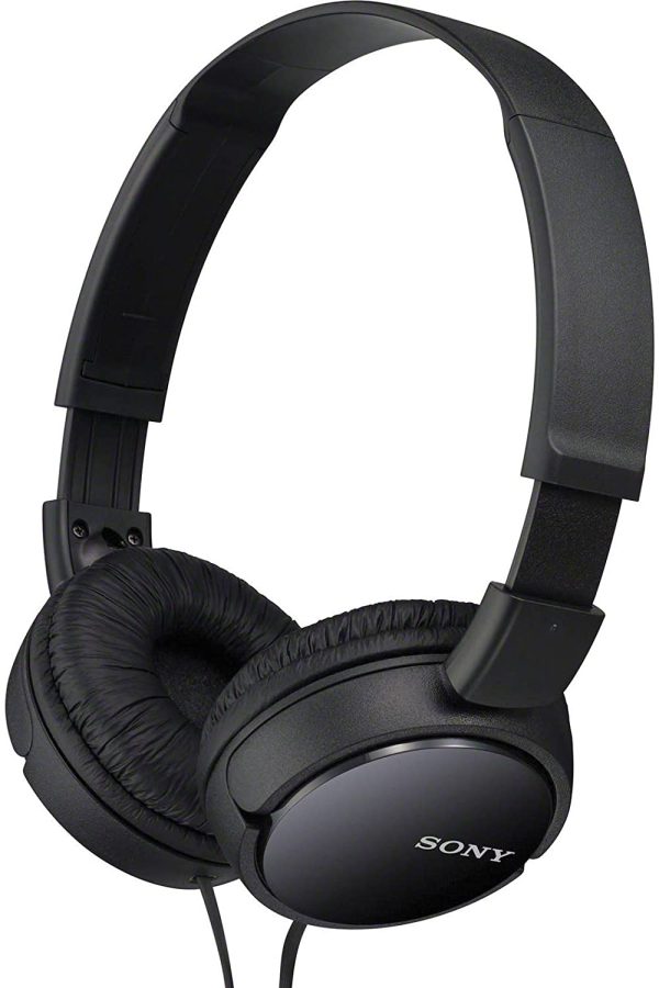 Sony ZX Series Wired On-Ear Headphones with Mic - Black MDR-ZX110AP - Image 3