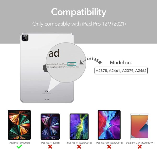 iPad Pro 12.9" 2022 / 2021 Project Zero Slim TPU Flexible Case with Pencil Holder - Matte Clear - Image 8