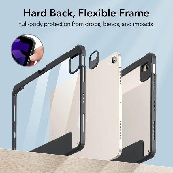 iPad Air 5 2022 Rebound Hybrid Case Pro Stand Case with Detachable Cover & Pencil Holder - Black also for iPad Air 4 2020 / iPad Pro 11" 2021 - Image 7