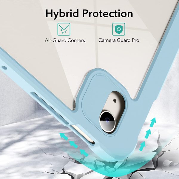 iPad Air 5 2022 Rebound Hybrid Case Pro Stand Case with Detachable Cover & Pencil Holder - Sky Blue also for iPad Air 4 2020 / iPad Pro 11" 2021 - Image 7