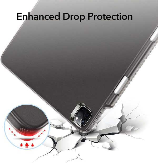 iPad Pro 12.9" 2021 Project Zero Slim TPU Flexible Case with Pencil Holder - Matte Black - Image 7