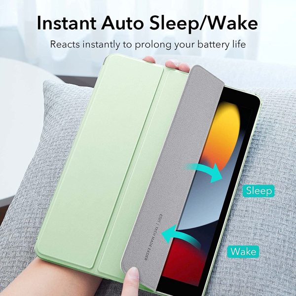 iPad 9th Gen 2021 Ascend Trifold Hard Smart Case by ESR - Light Green also for iPad 8th Gen / iPad 7th Gen 2019 - Image 7