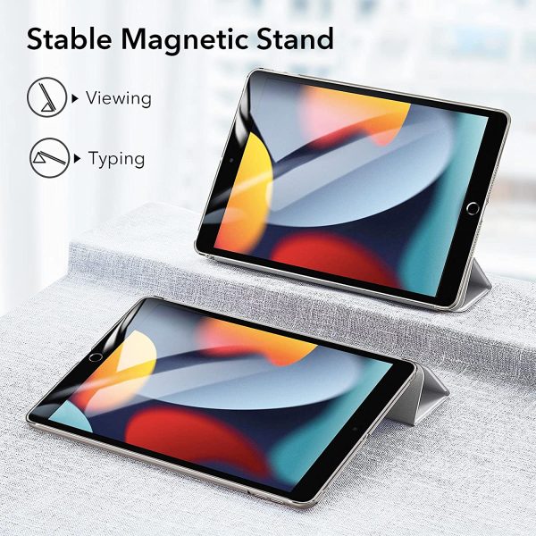 81ilVCEE6+L._AC_SL1500_ iPad 9th Gen 2021 Ascend Trifold Hard Smart Case by ESR - Silver Gray also for iPad 8th Gen / iPad 7th Gen 2019 - Image 8