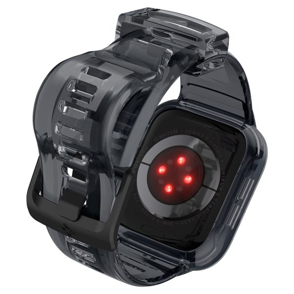 Apple Watch Band & Case Spigen Liquid Crystal Pro for 45mm Series 9 / 8 / 7 / 44 mm Series 6 / 5 / 4 - Space Crystal - ACS04173 - Image 3